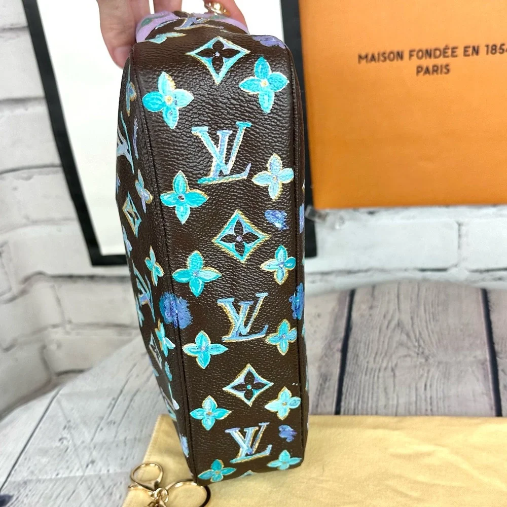 Louis Vuitton Trousse 23 Pouch Crossbody CUSTOM with dust bag and bag charm - Picture 6 of 16